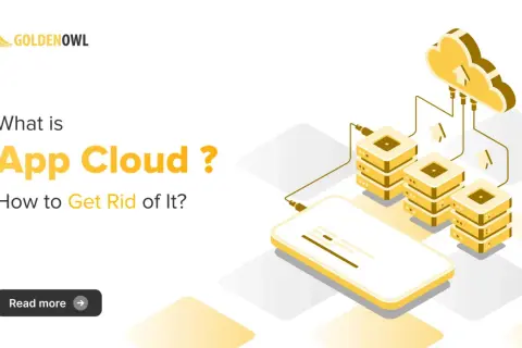 Co to jest App Cloud? Grafika przedstawia serwery połączone z chmurą, sugerując rozwiązanie problemu.
