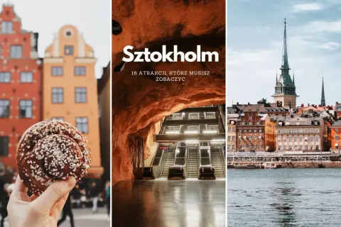 Sztokholm w jeden dzień: kolorowe kamienice, unikatowa stacja metra i widok na miasto.