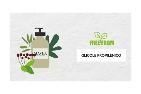 Mavex: la nostra formula è senza glicole propilenico, perché fa male alla pelle.