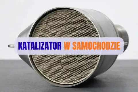 Katalizator w samochodzie, z widocznym plastrem miodu. Zapchany katalizator objawy mogą być różne, np. spadek mocy.