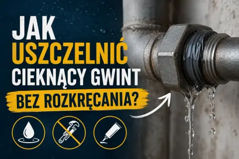 Jak uszczelnić cieknący gwint plastikowy bez rozkręcania? Zobacz, czym uszczelnić gwint plastikowy, by pozbyć się nieszczelności.