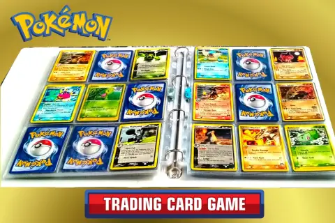 Kolekcja kart Pokémon w segregatorze. Widać różne Pokémony, takie jak Bulbasaur, Mightyena i Rhydon. To idealna pokemon card list dla każdego fana.