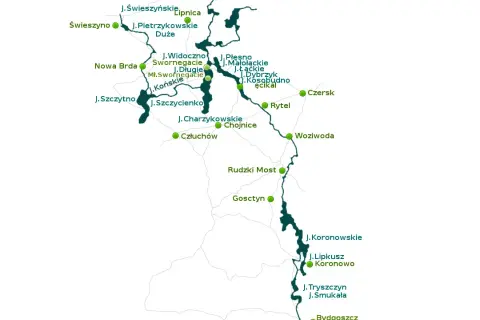 Mapa spływu Brdą: Zaplanuj idealną przygodę kajakową