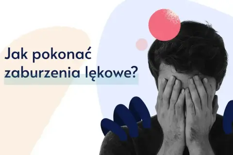 Mężczyzna zakrywa twarz dłońmi, zastanawiając się, jak pokonać zaburzenia lękowe. Agorafobia co to?