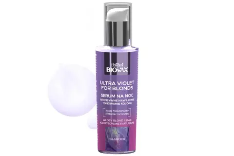 Serum Biovax Ultra Violet for Blondes - intensywnie nawilża i tonuje kolor włosów. Wiele pozytywnych biovax ultra violet serum opinie.