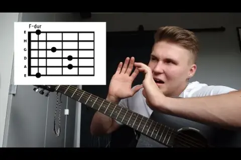 Jak łatwo zagrać chwyt F na gitarze i uniknąć trudności