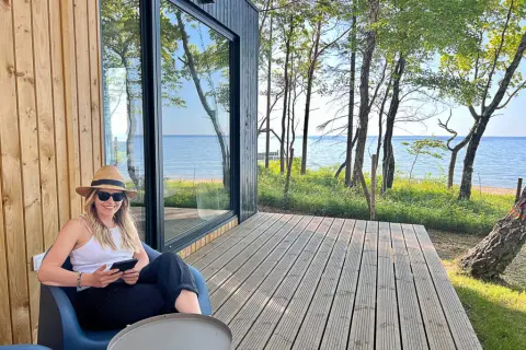 Domki przy samej plaży nad Bałtykiem