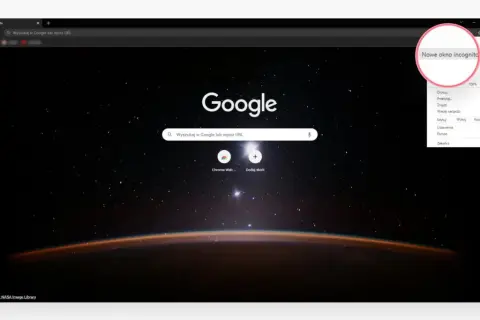 Nowe okno incognito w Chrome. Przeglądaj sieć anonimowo, bez zapisywania historii.