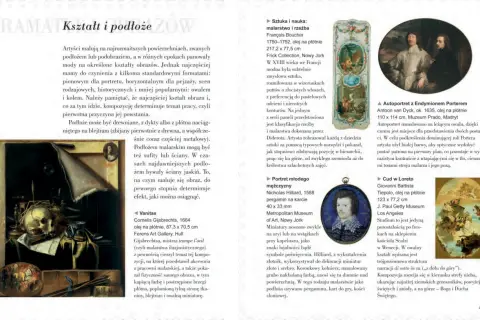 Obrazy: miniatura portretowa, malarstwo iluzjonistyczne i scena religijna. Artystów interesują treści i symbolika obrazów.