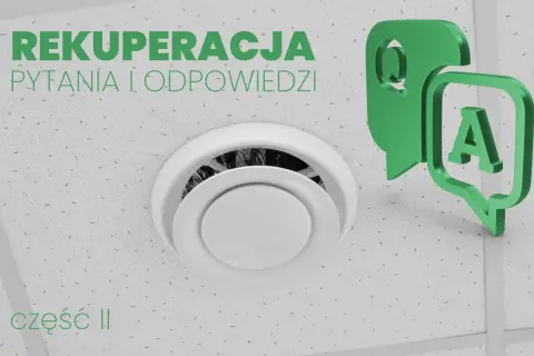 Rekuperacja z klimatyzacją: pytania i odpowiedzi. Wentylacja sufitowa i ikony Q&A.