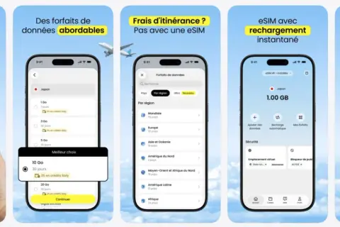 Voyagez l'esprit tranquille avec Saily, votre solution pour l'internet à l'étranger. Profitez d'une eSIM facile et abordable dans plus de 200 destinations.