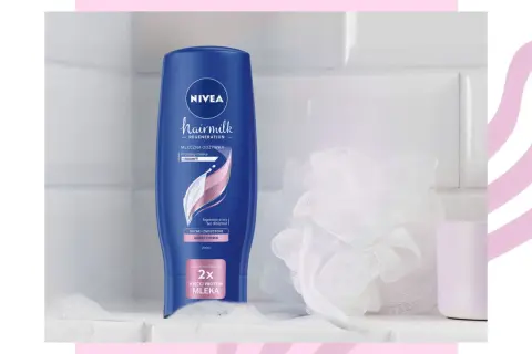 NIVEA Hairmilk Regeneration – mleczna odżywka do włosów suchych i zniszczonych. Idealna do domowych maseczek na włosy.