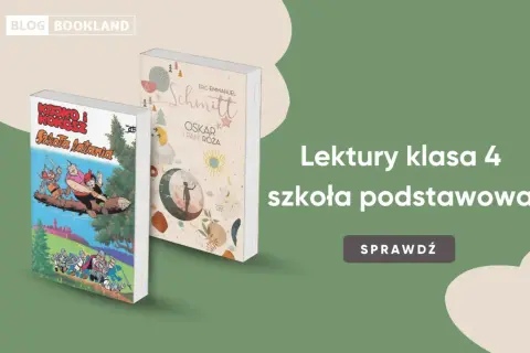 Dwie książki: "Koko i Kokosz. Szkoła latania" oraz "Oskar i Pani Róża". To lektury do klasy 4 szkoły podstawowej.