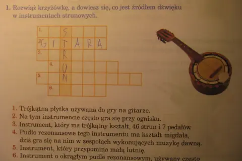 Instrument o okrągłym pudle rezonansowym, często używany przez wykonawców muzyki country.