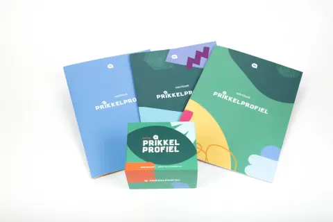 Boeken en werkboeken van de "Prikkelprofiel" serie, een sensory profile vragenlijst volwassenen.