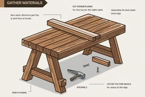 Jak zbudować stół ogrodowy? Poradnik DIY: oszczędź i ciesz się!