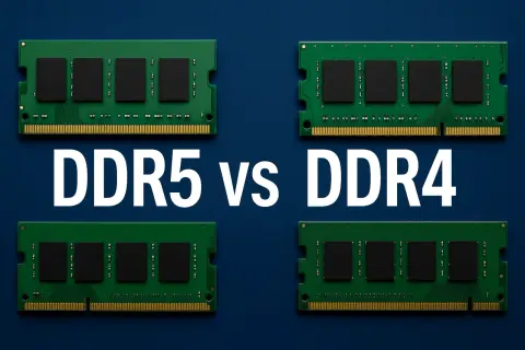 DDR5 vs DDR4: Vier RAM-Module im Vergleich, die für besseres Gaming sorgen.