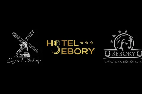 Logo zajazdu, hotelu i ośrodka jeździeckiego Sebory.