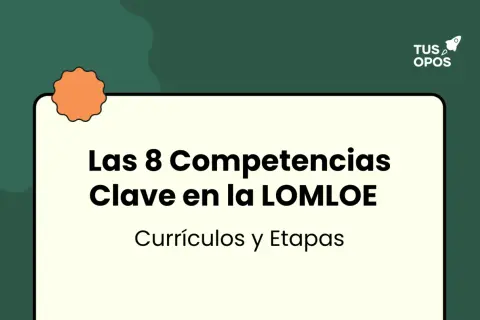 Las 8 competencias clave que son esenciales en la LOMLOE, detalladas en currículos y etapas.