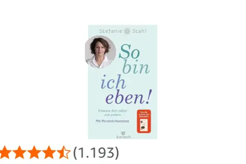 Buchcover "So bin ich eben!" von Stefanie Stahl. Enthält einen Persönlichkeitstest für Selbsterkenntnis. 16 personality test deutsch.