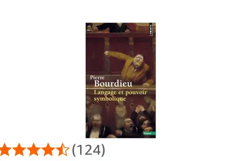 Couverture du livre "Langage et pouvoir symbolique" de Pierre Bourdieu. L'image illustre ce que parler veut dire, avec un homme haranguant une foule.