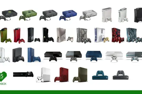 Wszystkie xbox modele po kolei: od pierwszego, przez 360, One, aż po Series X/S.
