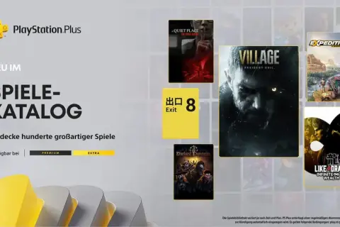PlayStation Plus Spiele-Katalog mit Resident Evil Village, Expeditions und Like a Dragon. Entdecke hunderte Top PS4-Spiele!