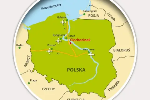Gdzie leży Ciechocinek? Odkryj jego lokalizację na mapie Polski