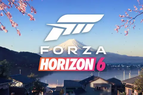 Japoński krajobraz z górą Fudżi i kwitnącą wiśnią. Czy to zapowiedź Forza Horizon 6 kiedy?
