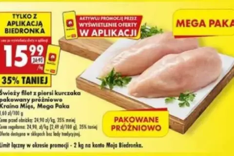 Ile kosztuje pierś z kurczaka w Biedronce? Sprawdź aktualną cenę!