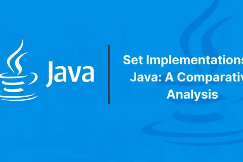 Logo Java et le titre "Set Implementations in Java: A Comparative Analysis".
