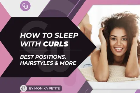 Guía para saber como dormir con el pelo rizado, con consejos de peinados y posiciones.