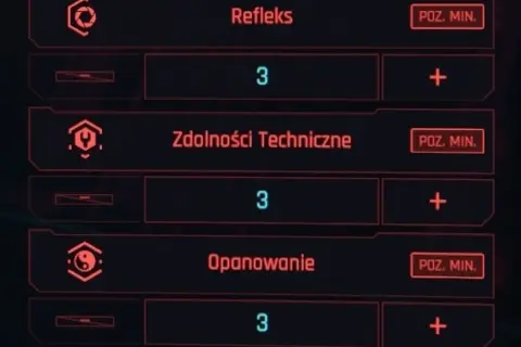 Cyberpunk poradnik: Refleks, Zdolności Techniczne i Opanowanie na poziomie 3. Czas na rozwój postaci!