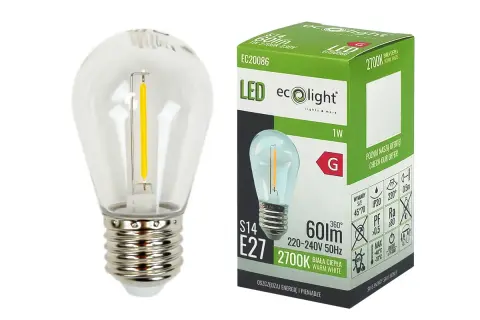 Żarówka filament E27 – wybierz najlepsze modele, które zachwycą designem