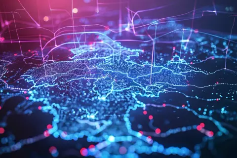 Mapa KSE – Krajowa sieć elektroenergetyczna i jej zasięg