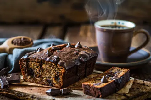 Chlebek bananowy czekoladowy - Przepis na wilgotne ciasto bananowe