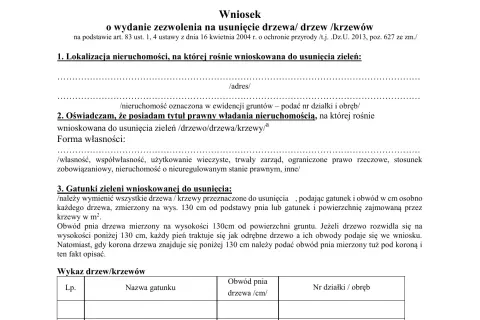 Jak skutecznie uzasadnić wniosek o wycinkę drzew bez konsekwencji prawnych