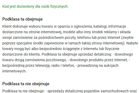 Kod PKD dla sprzedaży internetowej: Uniknij błędów przy rejestracji firmy