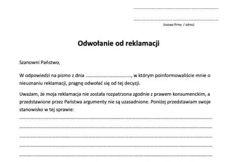 Jak napisać odwołanie od reklamacji butów - skuteczny wzór i porady