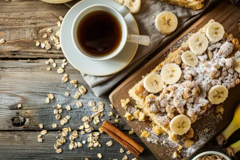 Kruszonka z płatkami owsianymi - Przepis na chlebek bananowy z płatkami