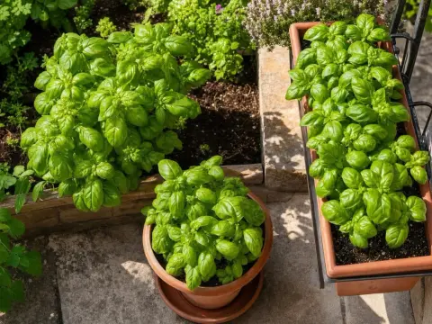 Basilic au potager - L'emplacement idéal pour une récolte parfaite