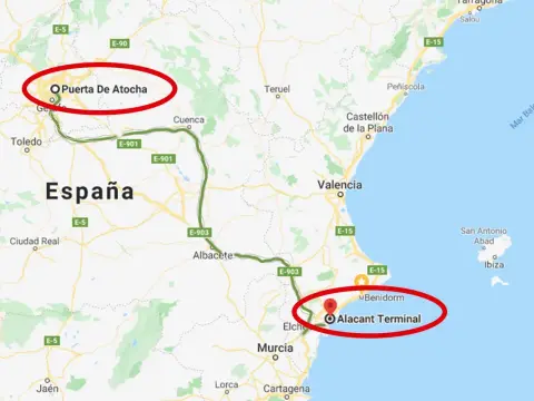 Madrid a Benidorm - ¿AVE, bus o TRAM? La ruta ideal