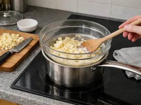 Så smälter du choklad i vattenbad utan att den skär sig