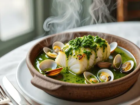 Bacalao en salsa verde perfecto - Secretos para una salsa ideal