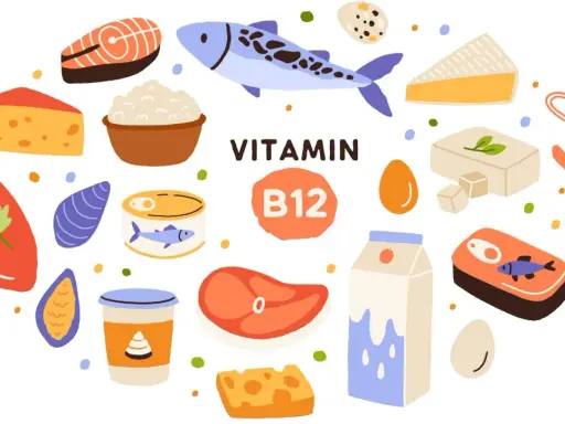 Produkty bogate w witaminę B12: ryby, mięso, nabiał, jaja, krewetki. Idealne, gdy masz niedobór witaminy B12.