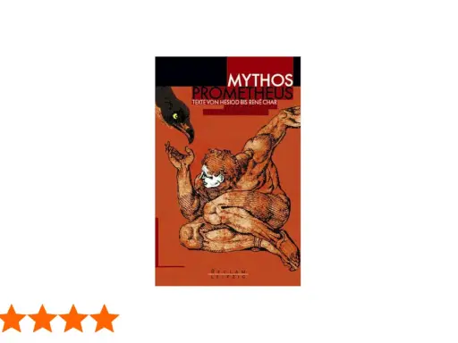 Prometheus, der gott, wird von einem Adler gepeinigt. Buchcover "Mythos Prometheus".