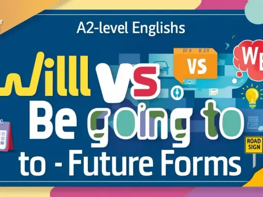 Naucz się, czy "will" czy "be going to" użyć w przyszłości. A2-level Englishs.