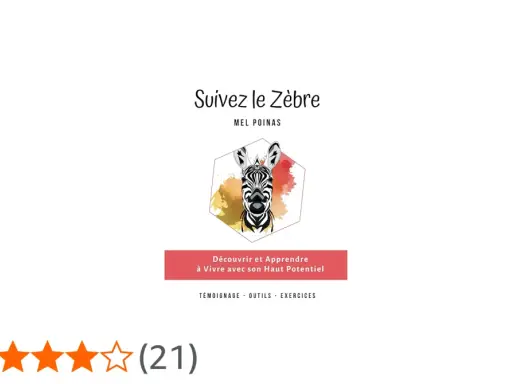 Illustration d'un zèbre stylisé, invitant à découvrir comment être un zèbre, avec des témoignages et exercices.