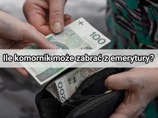Ręce wkładają banknoty do portfela. Pytanie brzmi: ile komornik może zabrać z emerytury?