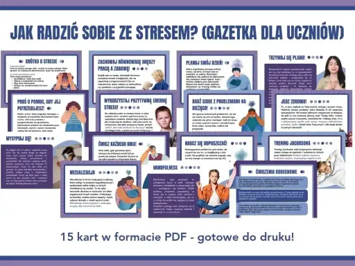 Radzenie sobie ze stresem: planuj dzień, ćwicz, wizualizuj, jedz zdrowo, by uniknąć zaburzeń adaptacyjnych.